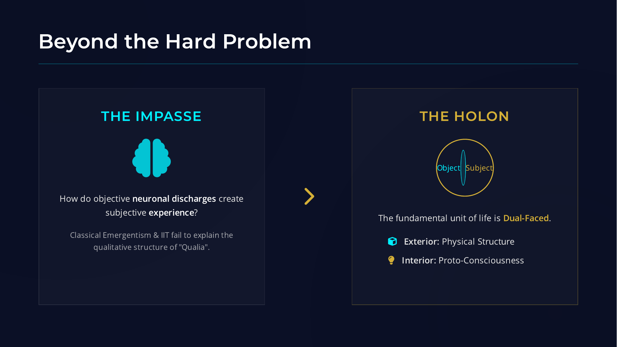 Beyond the Hard Problem
